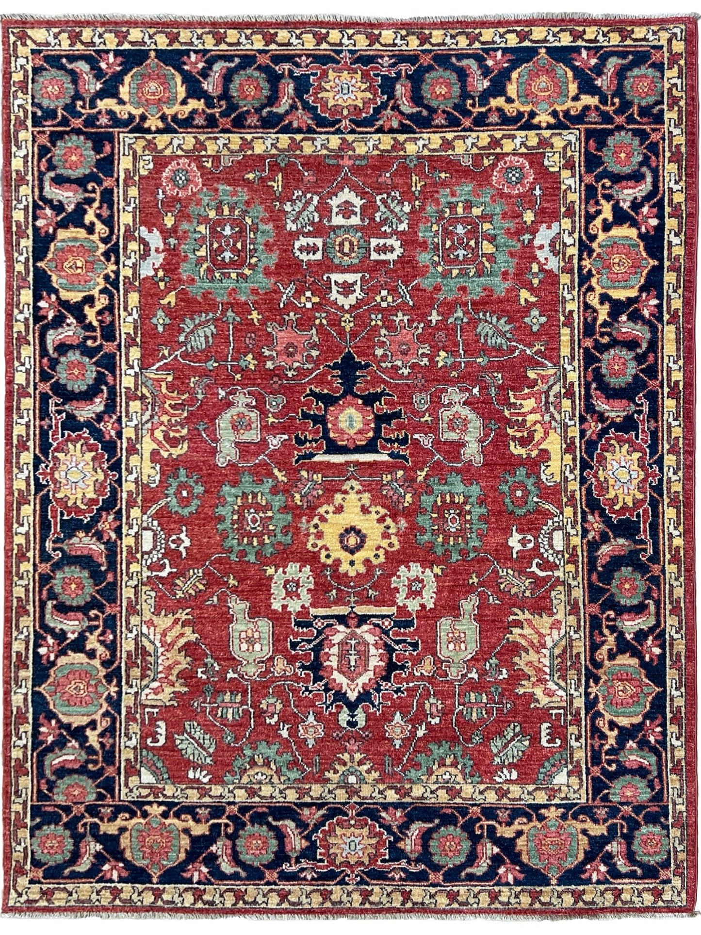 Transitional Heriz 5'1"x6'6" Area Rug