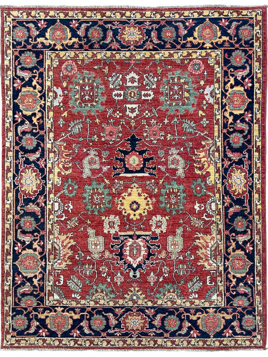 Transitional Heriz 5'1"x6'6" Area Rug