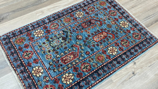 Transitional Heriz 1'11"x3' Area Rug