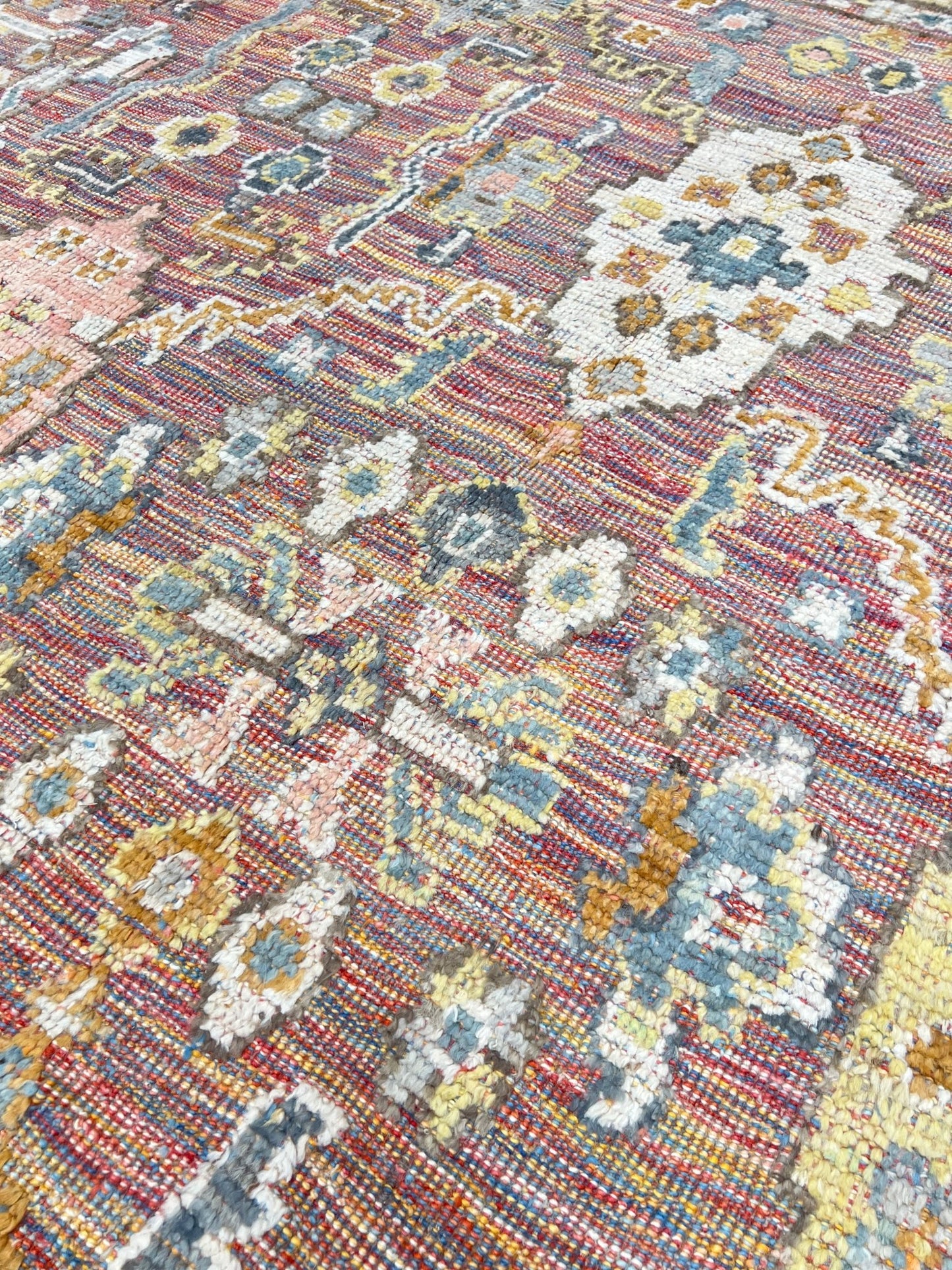 Floral Oushak 9'4"x12'3" Area Rug