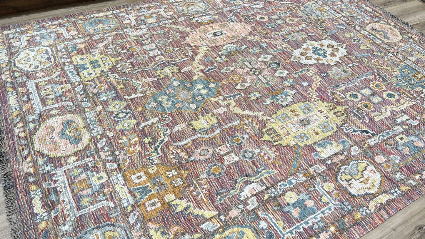 Floral Oushak 9'4"x12'3" Area Rug