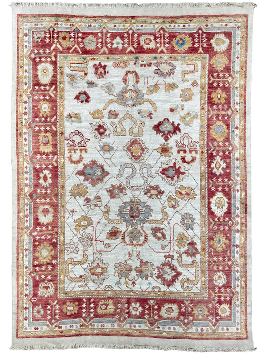 Floral Oushak 9'2"x12'9" Area Rug