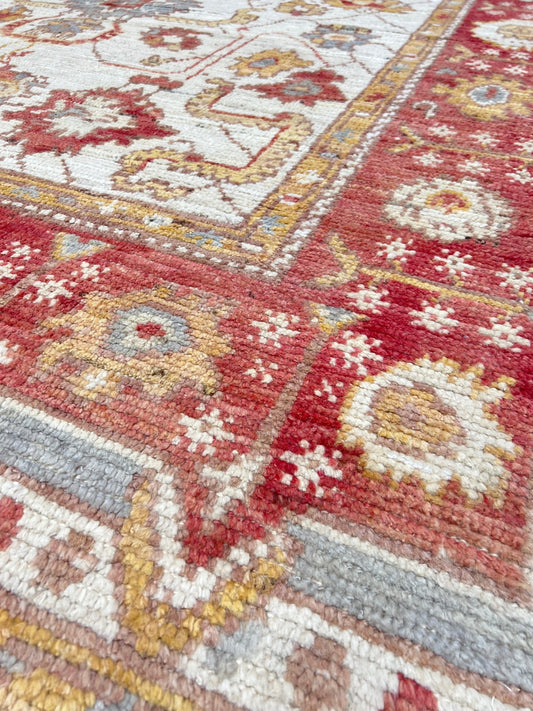 Floral Oushak 9'2"x12'9" Area Rug