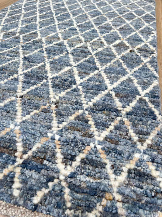 Moroccan Style Runner 3'0"x12'6" Area Rug