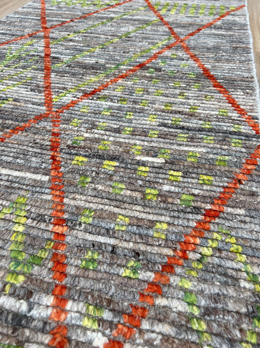 Moroccan Style Runner 2'8"x9'6" Area Rug