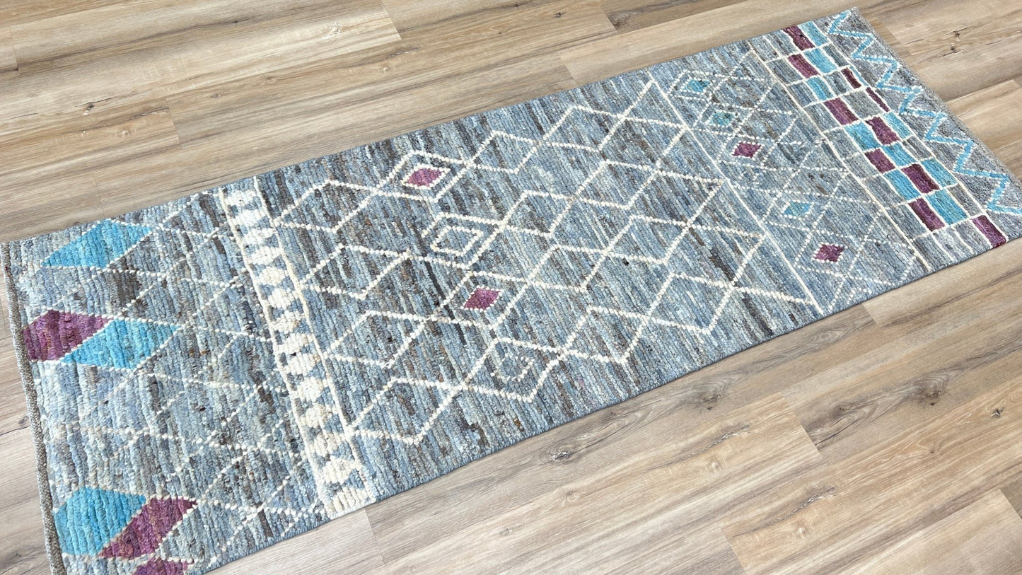 Moroccan Style Runner 2'9"x7'9" Area Rug