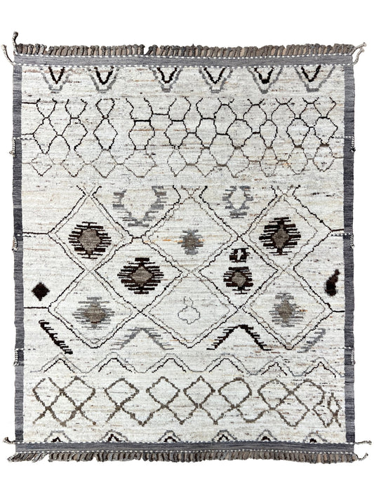 Moroccan Style 8'6"x9'11" Area Rug
