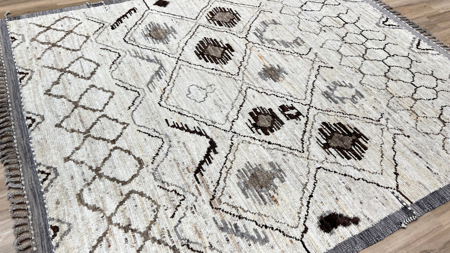 Moroccan Style 8'6"x9'11" Area Rug
