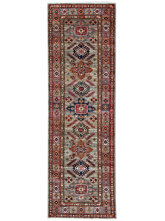 Transitional Kazak Runner 2'8"x8'7" Area Rug