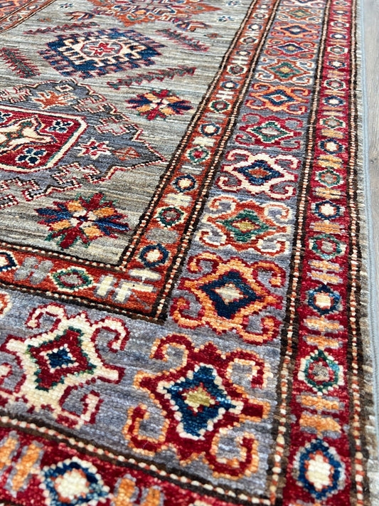 Transitional Kazak Runner 2'8"x8'7" Area Rug