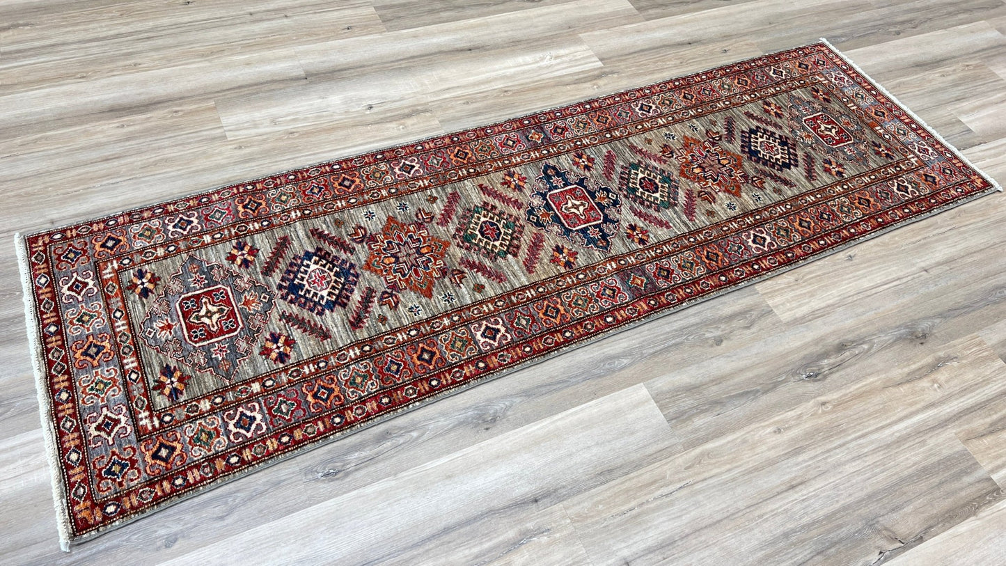 Transitional Kazak Runner 2'8"x8'7" Area Rug