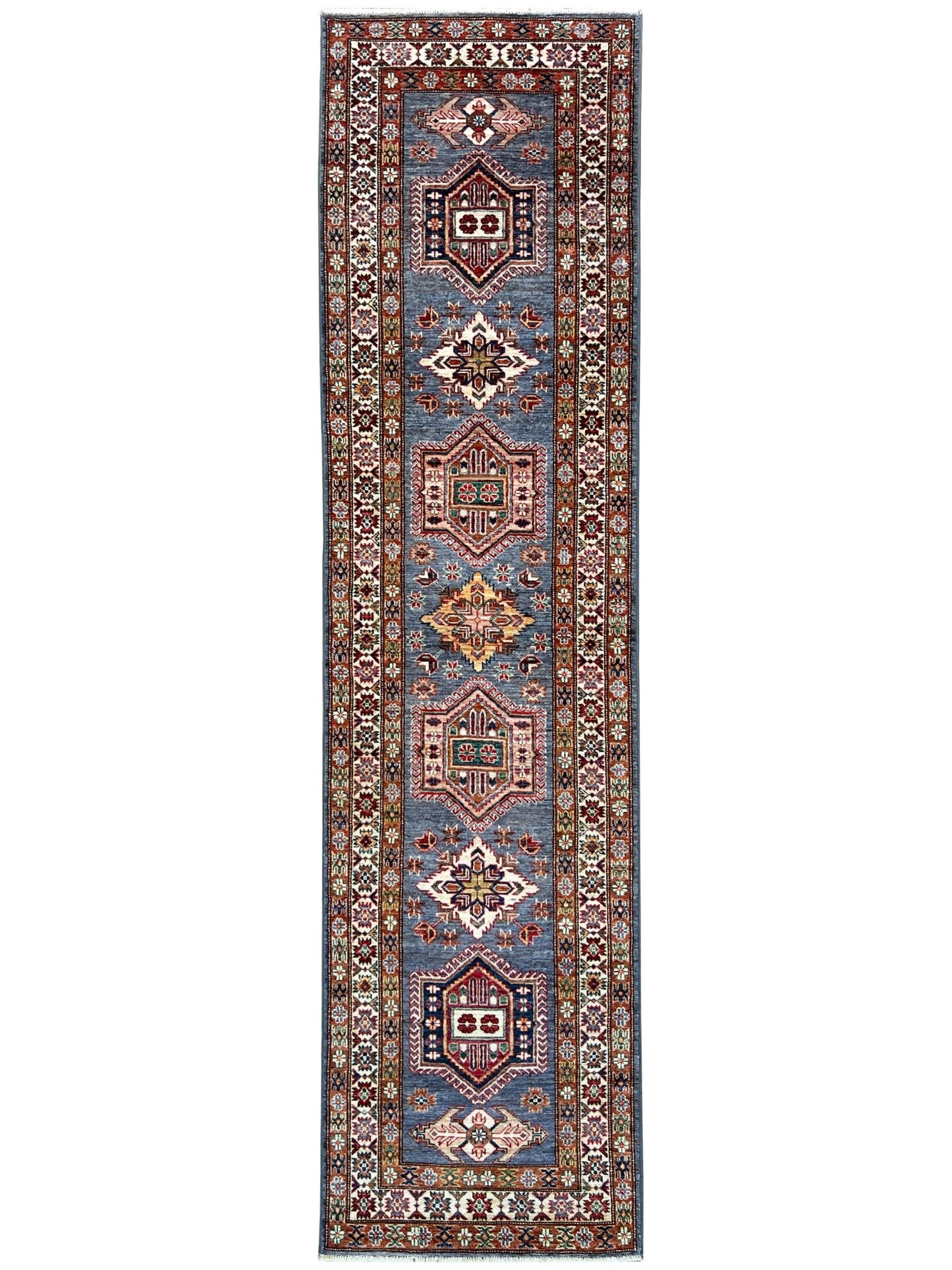 Transitional Kazak Runner 2'9"x10'1" Area Rug