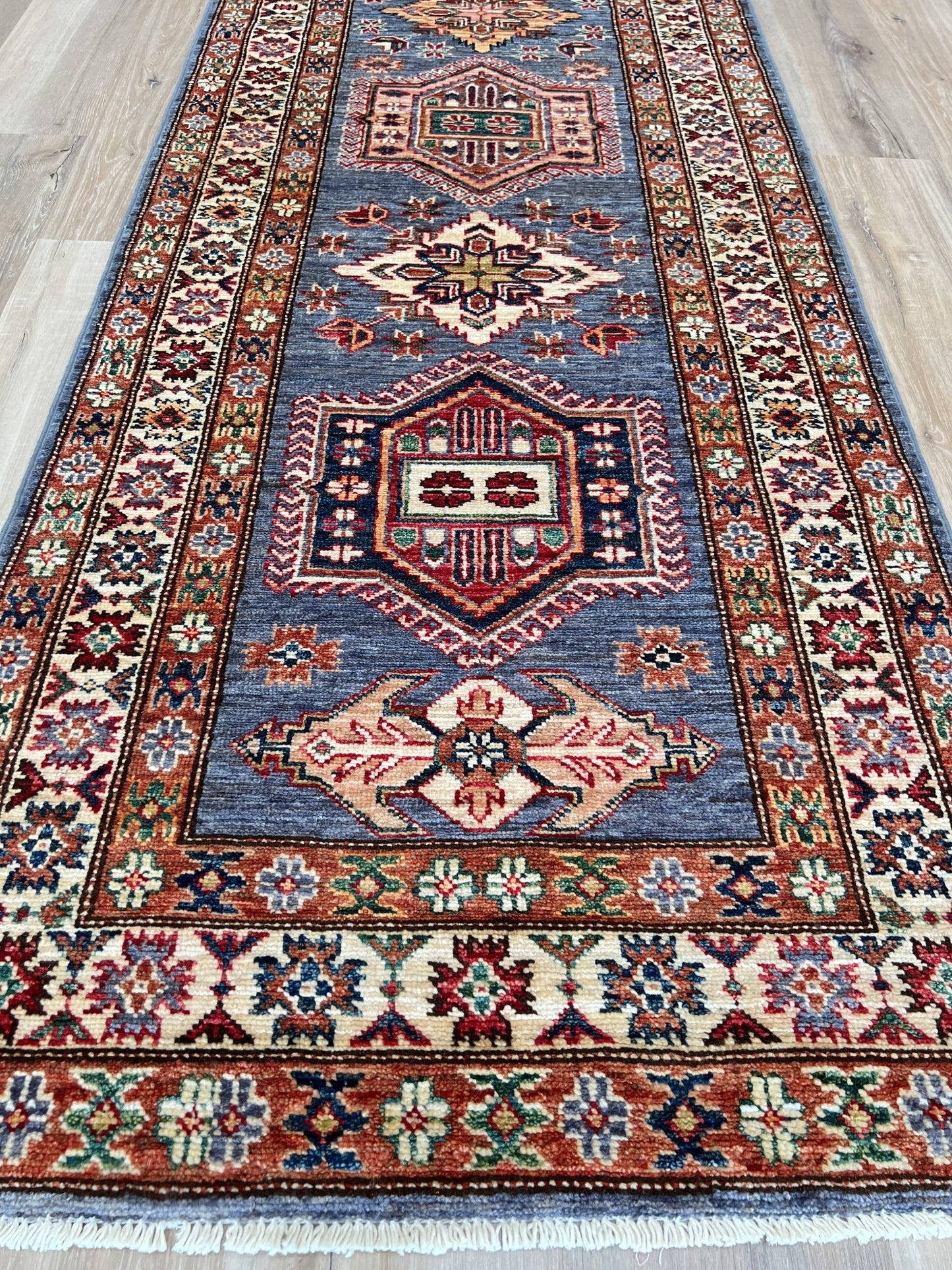 Transitional Kazak Runner 2'9"x10'1" Area Rug