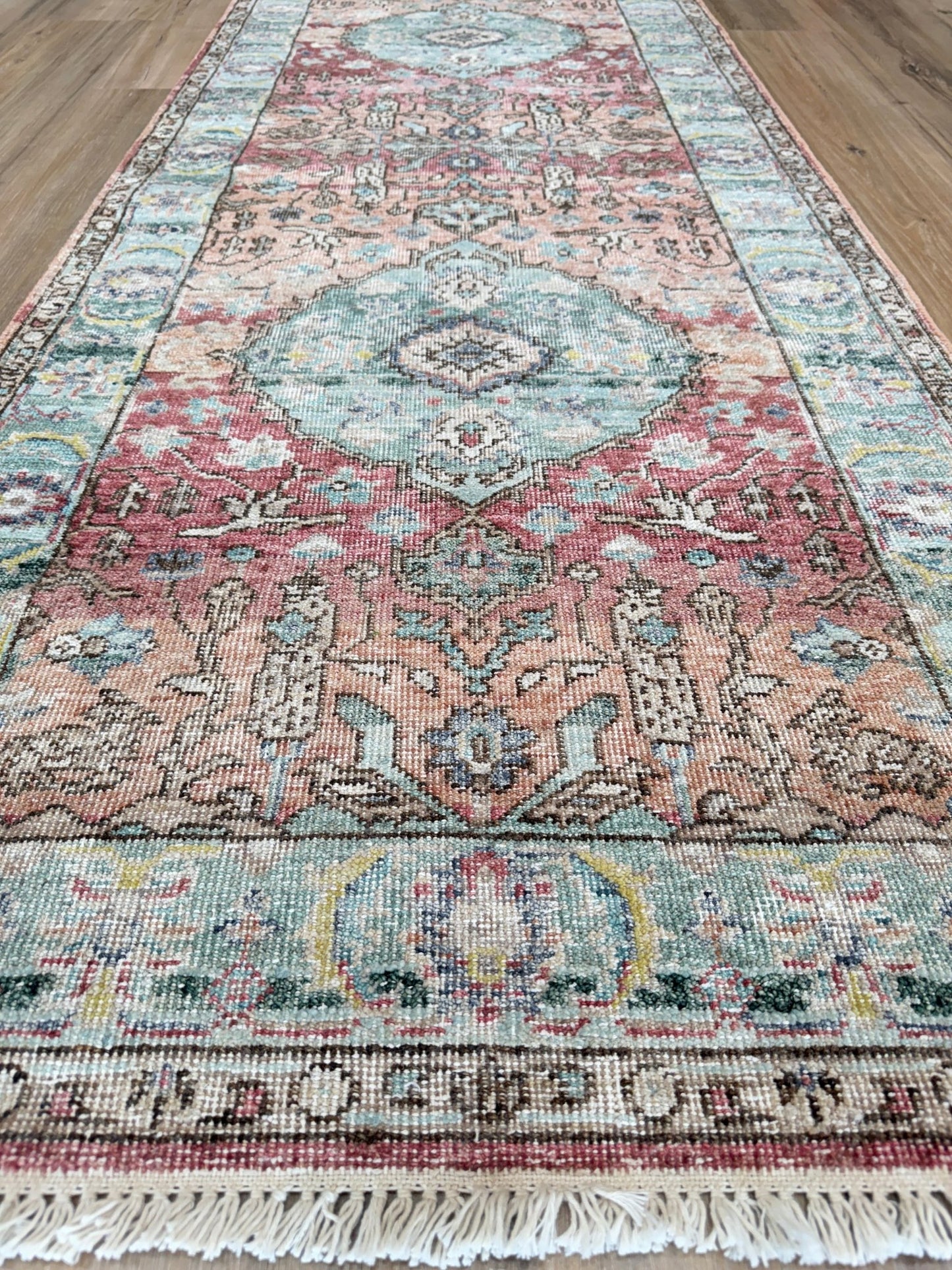 Vintage Look Tabriz 2'8"x10'0" Area Rug