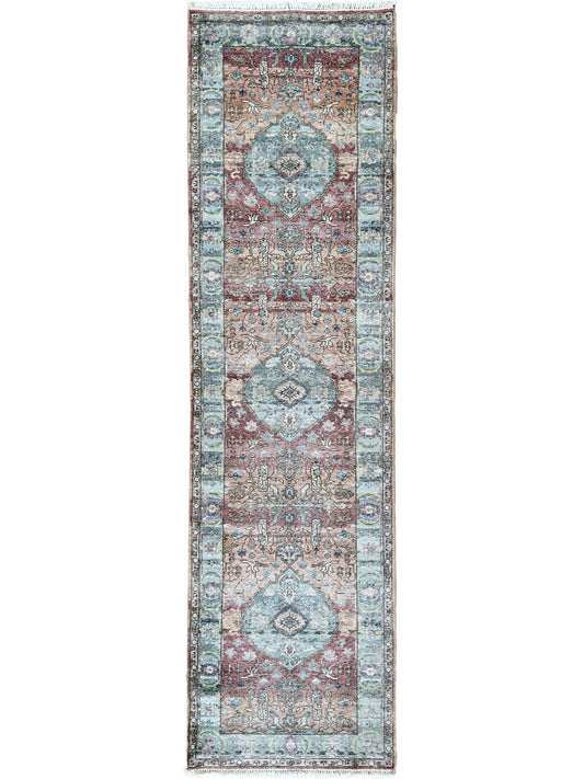 Vintage Look Tabriz 2'8"x10'0" Area Rug