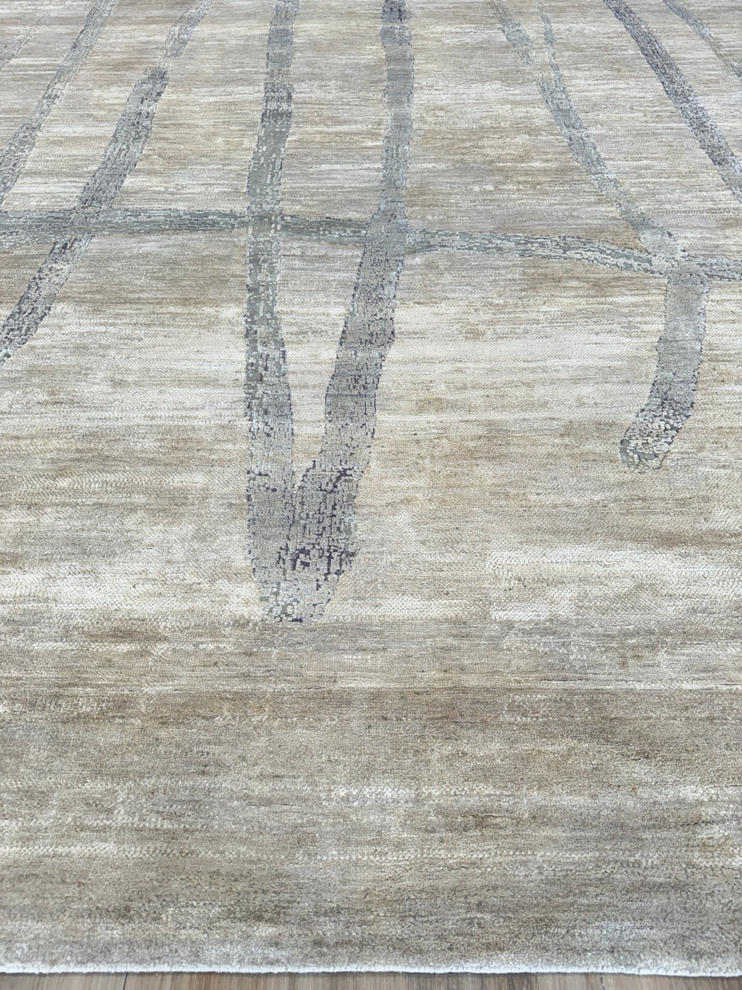 Abstract Modern 10'1"x14'1" Area Rug