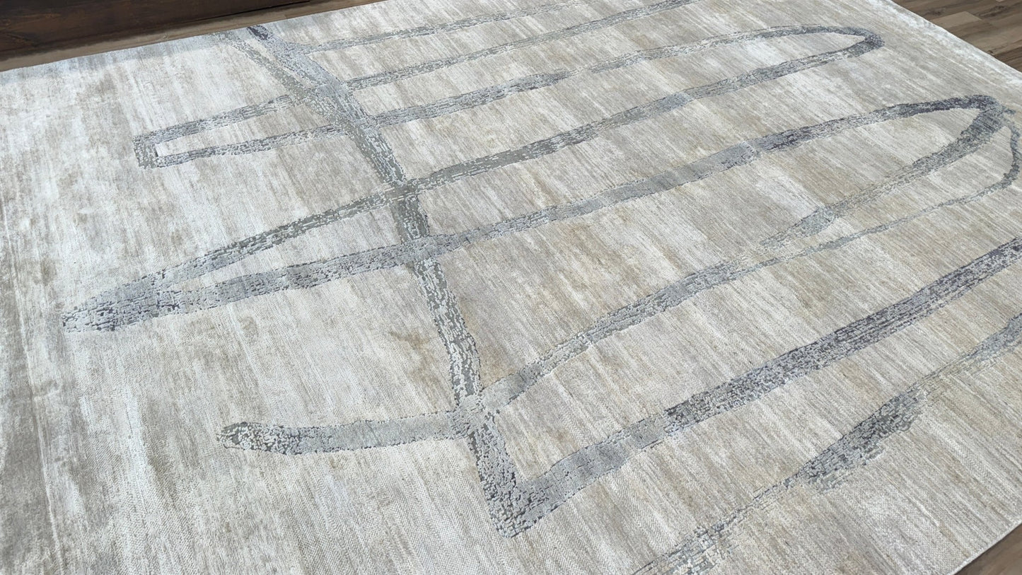 Abstract Modern 10'1"x14'1" Area Rug