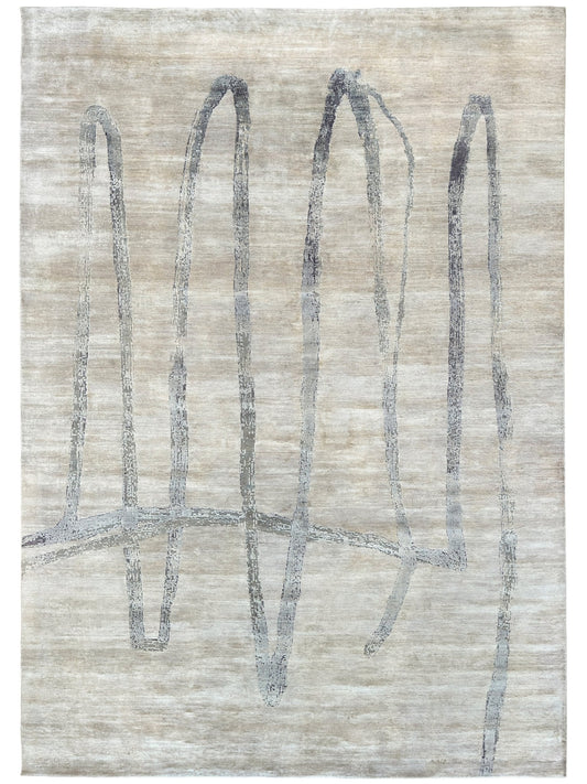 Abstract Modern 10'1"x14'1" Area Rug