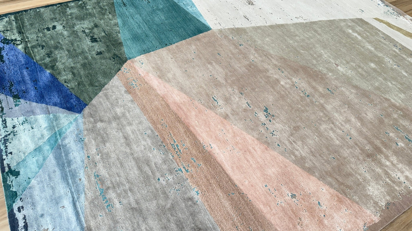 Geometric Modern 9'1"x12'0" Area Rug