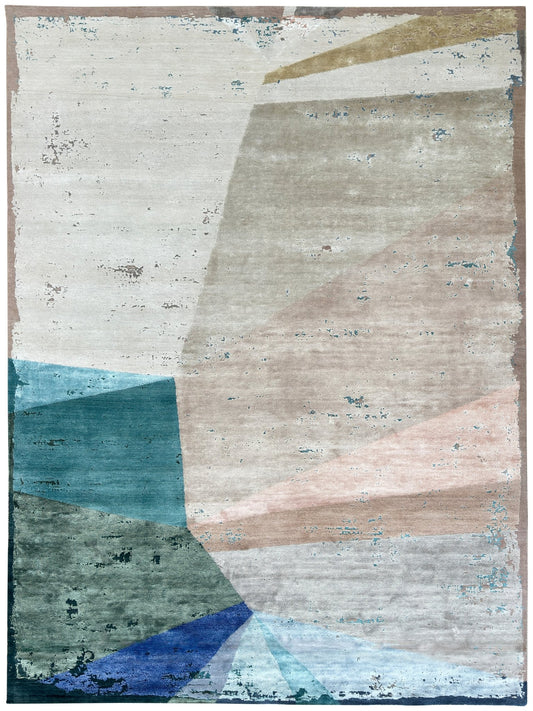 Geometric Modern 9'1"x12'0" Area Rug