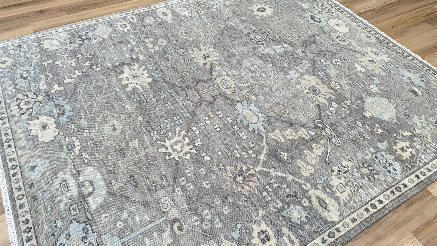 Vintage Look Oushak 8'1"x9'11" Area Rug