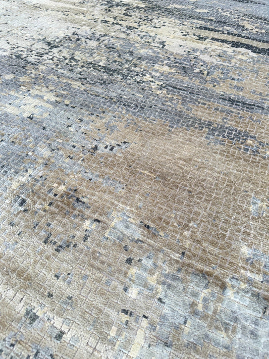 Abstract Modern 8'11"x12'1" Area Rug