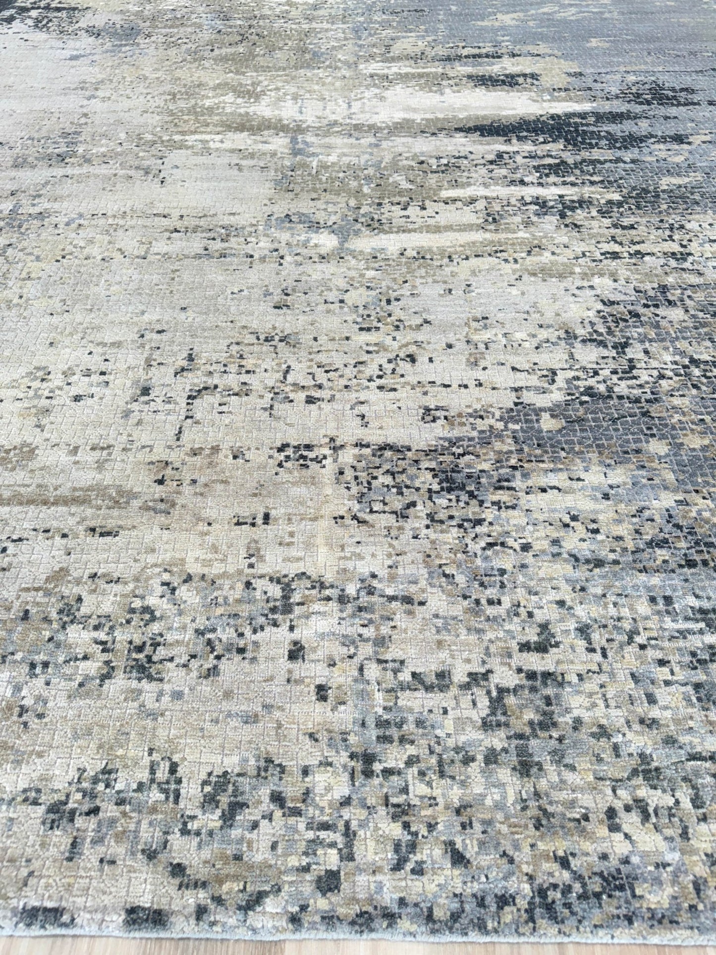 Abstract Modern 8'11"x12'1" Area Rug