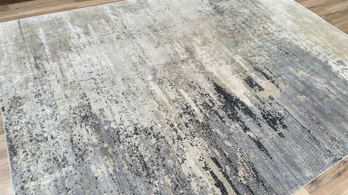 Abstract Modern 8'11"x12'1" Area Rug