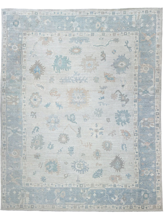 Floral Oushak 12'0"x14'10" Area Rug