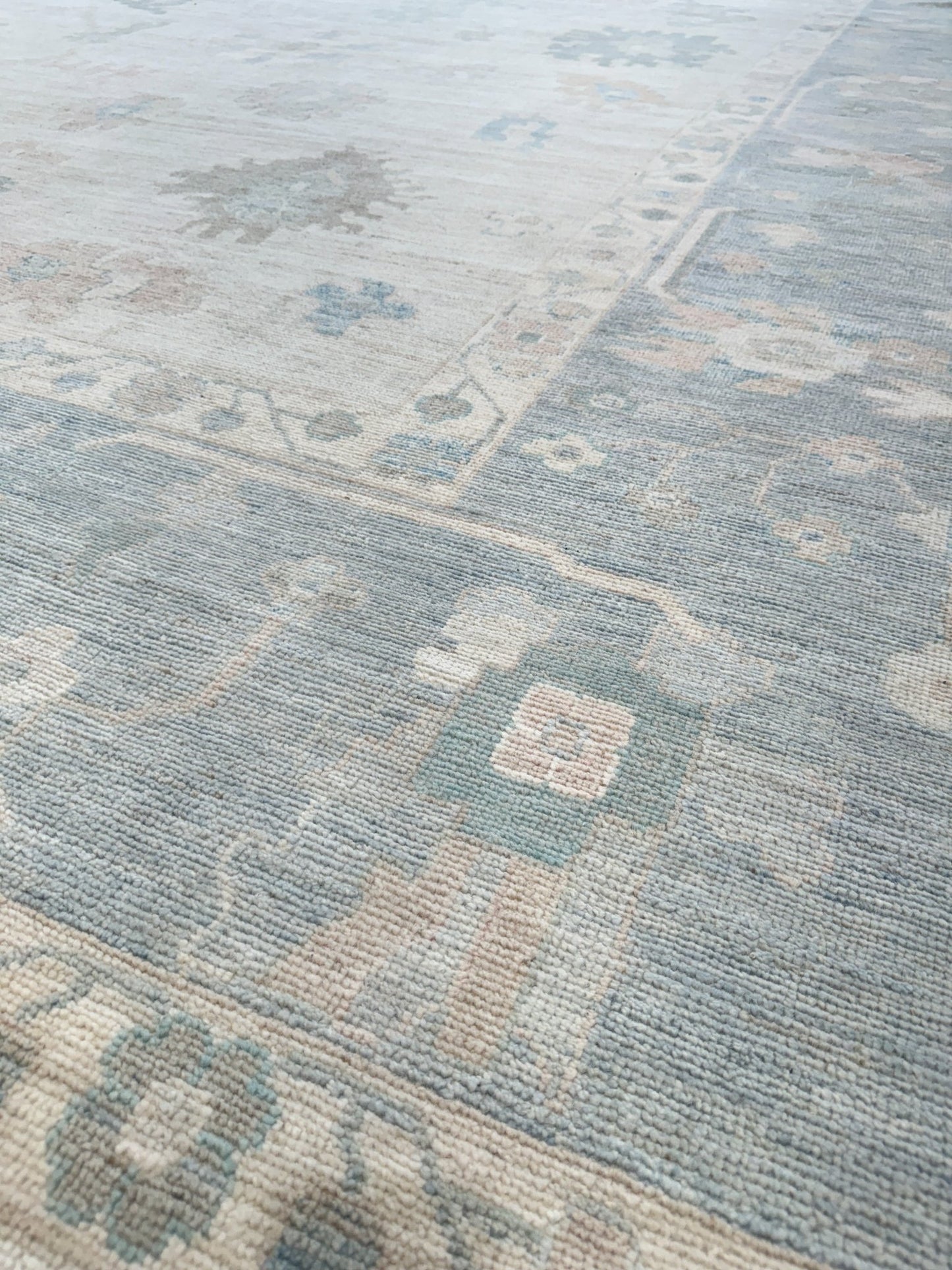 Floral Oushak 12'0"x14'10" Area Rug