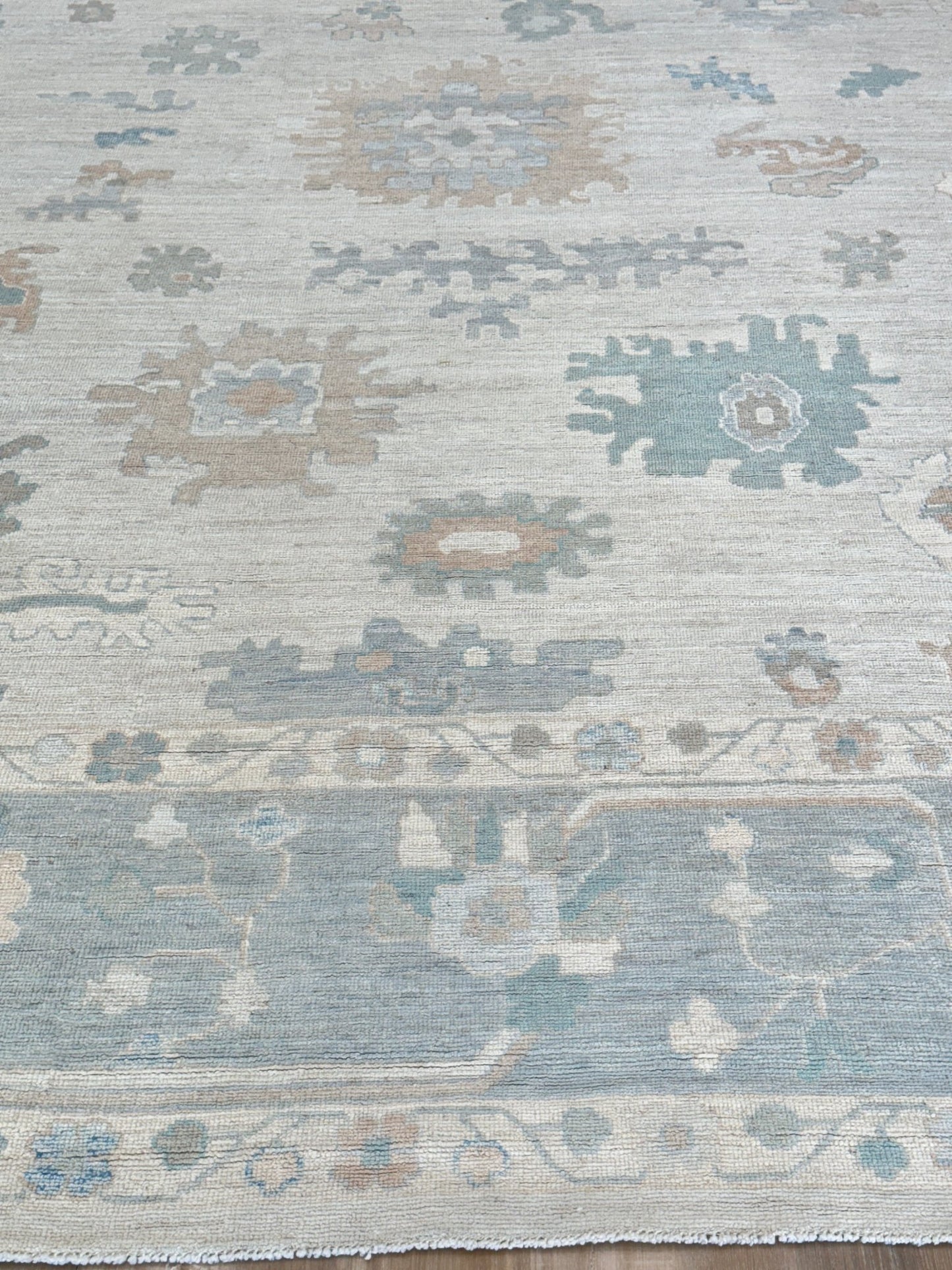 Floral Oushak 12'0"x14'10" Area Rug