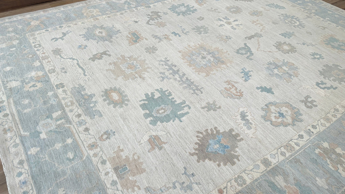 Floral Oushak 12'0"x14'10" Area Rug