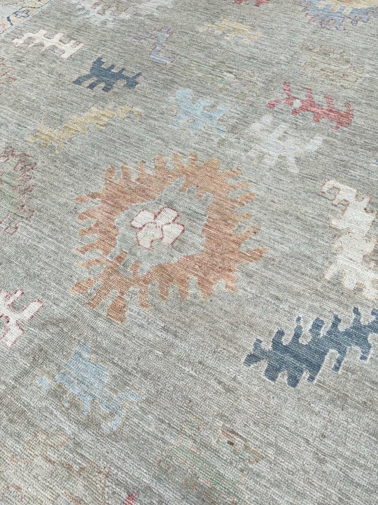 Floral Oushak 10'2"x13'9" Area Rug