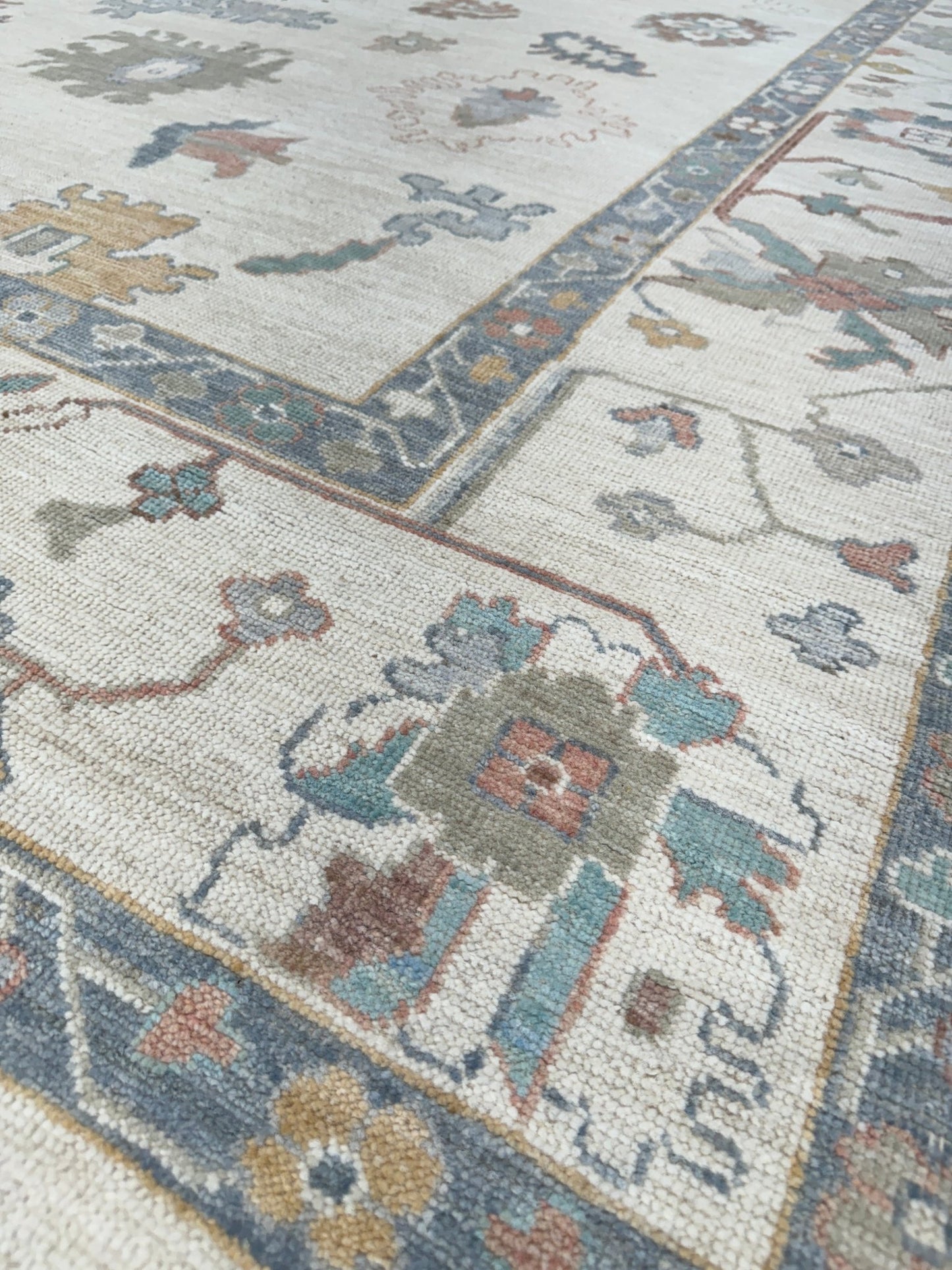 Floral Oushak 9'2"x11'9" Area Rug