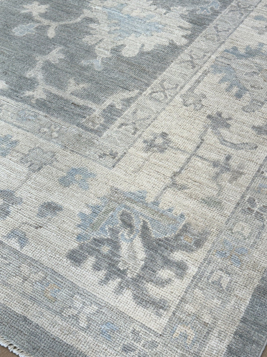 Floral Oushak 9'1"x12'1" Area Rug