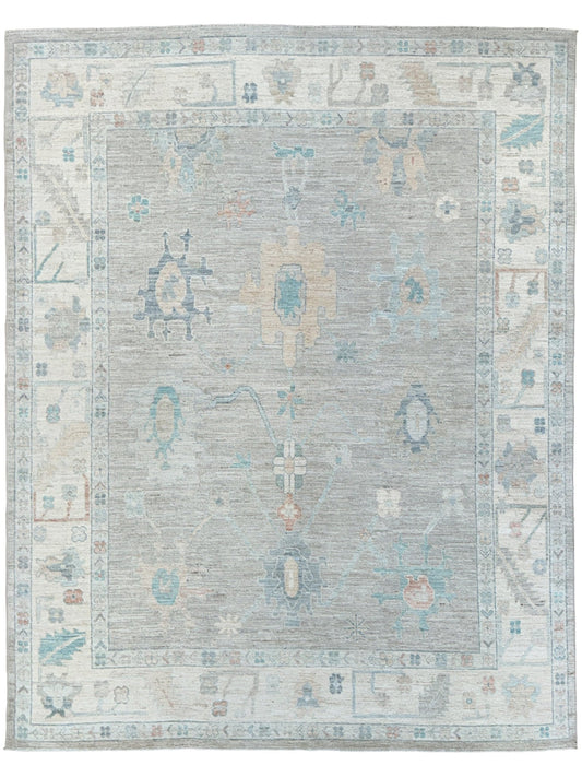 Floral Oushak 8'2"x9'10" Area Rug