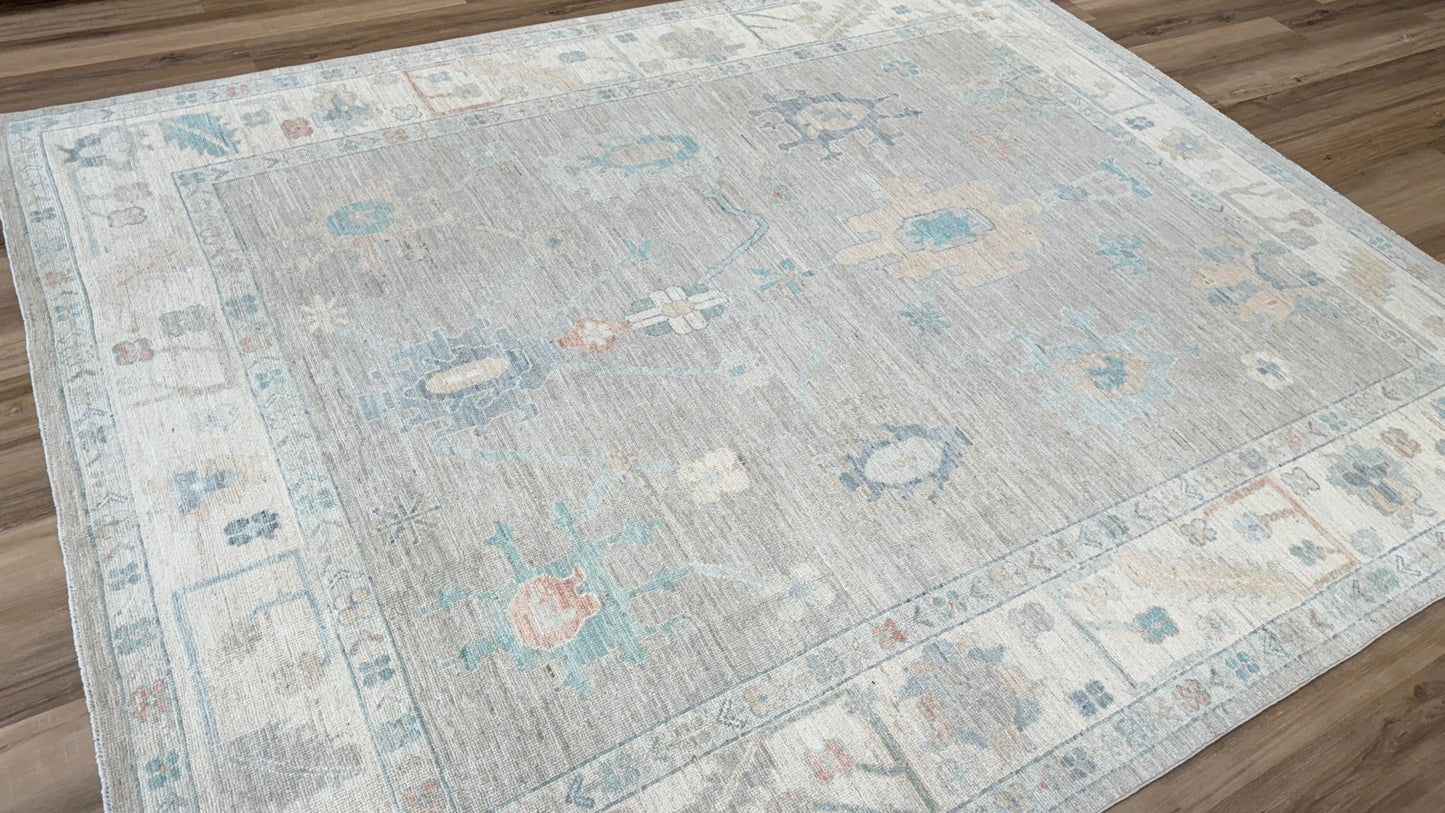 Floral Oushak 8'2"x9'10" Area Rug