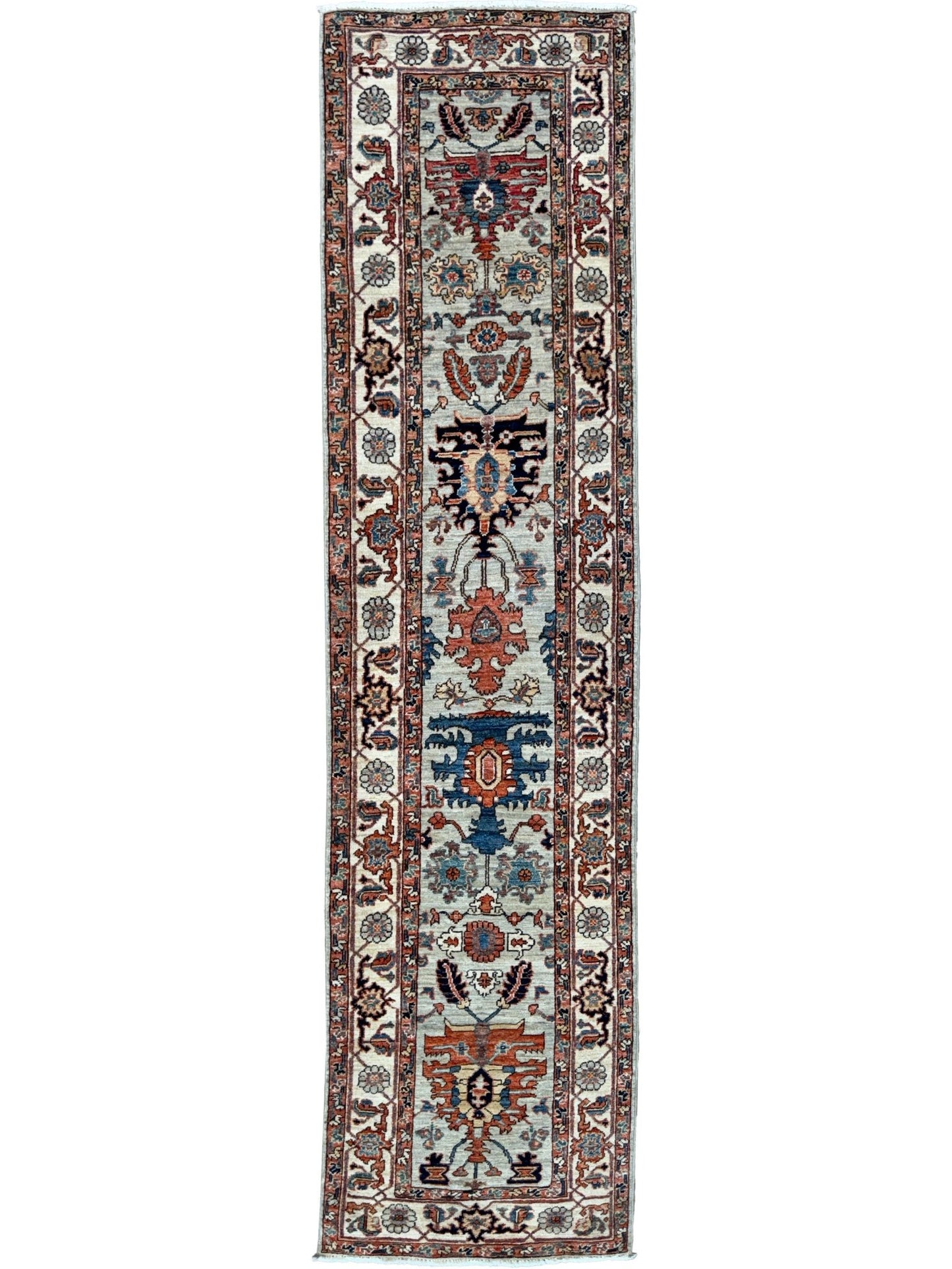 Transitional Heriz Runner 2'7"x9'11" Area Rug