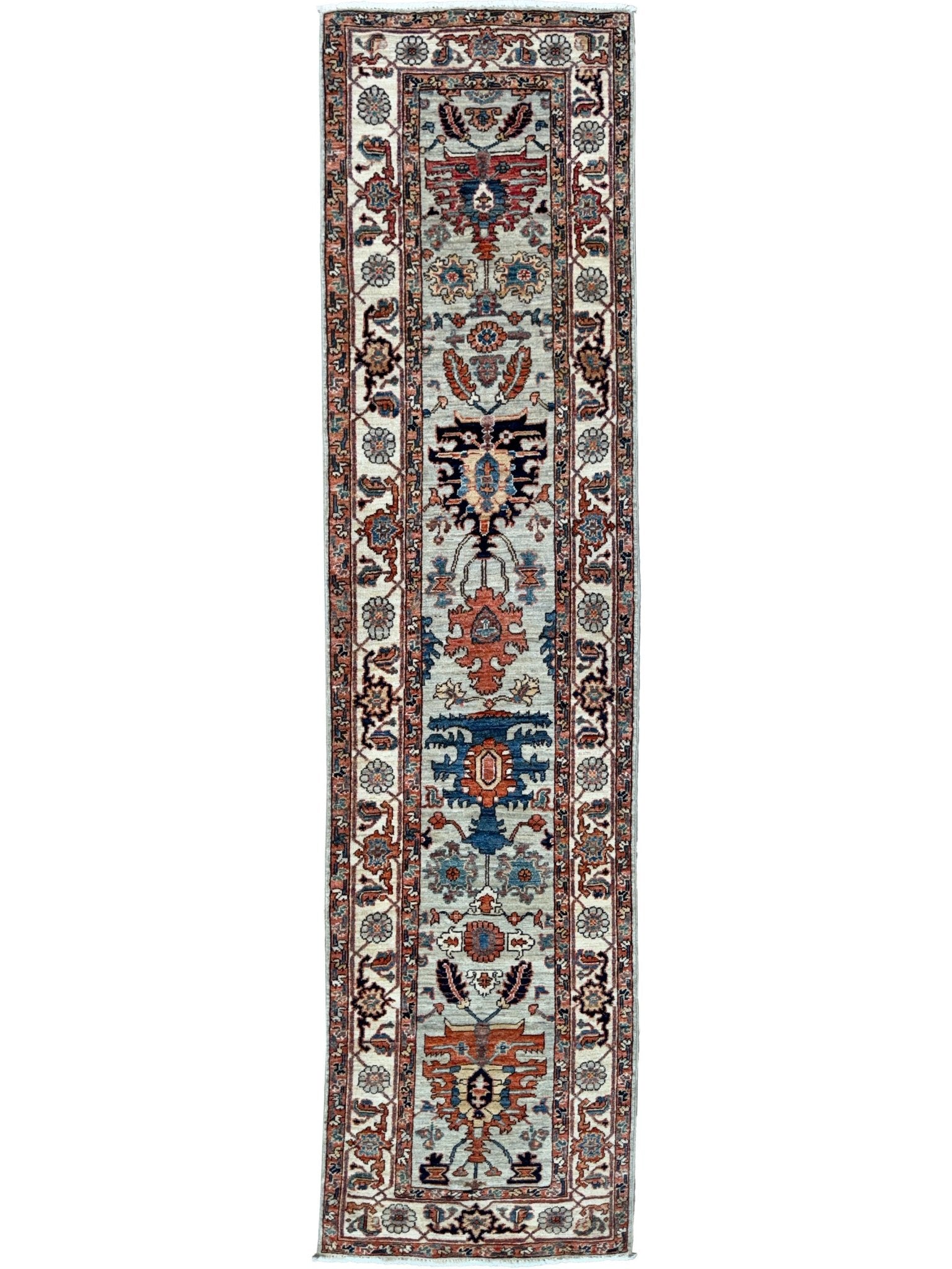 Transitional Heriz Runner 2'7"x9'11" Area Rug