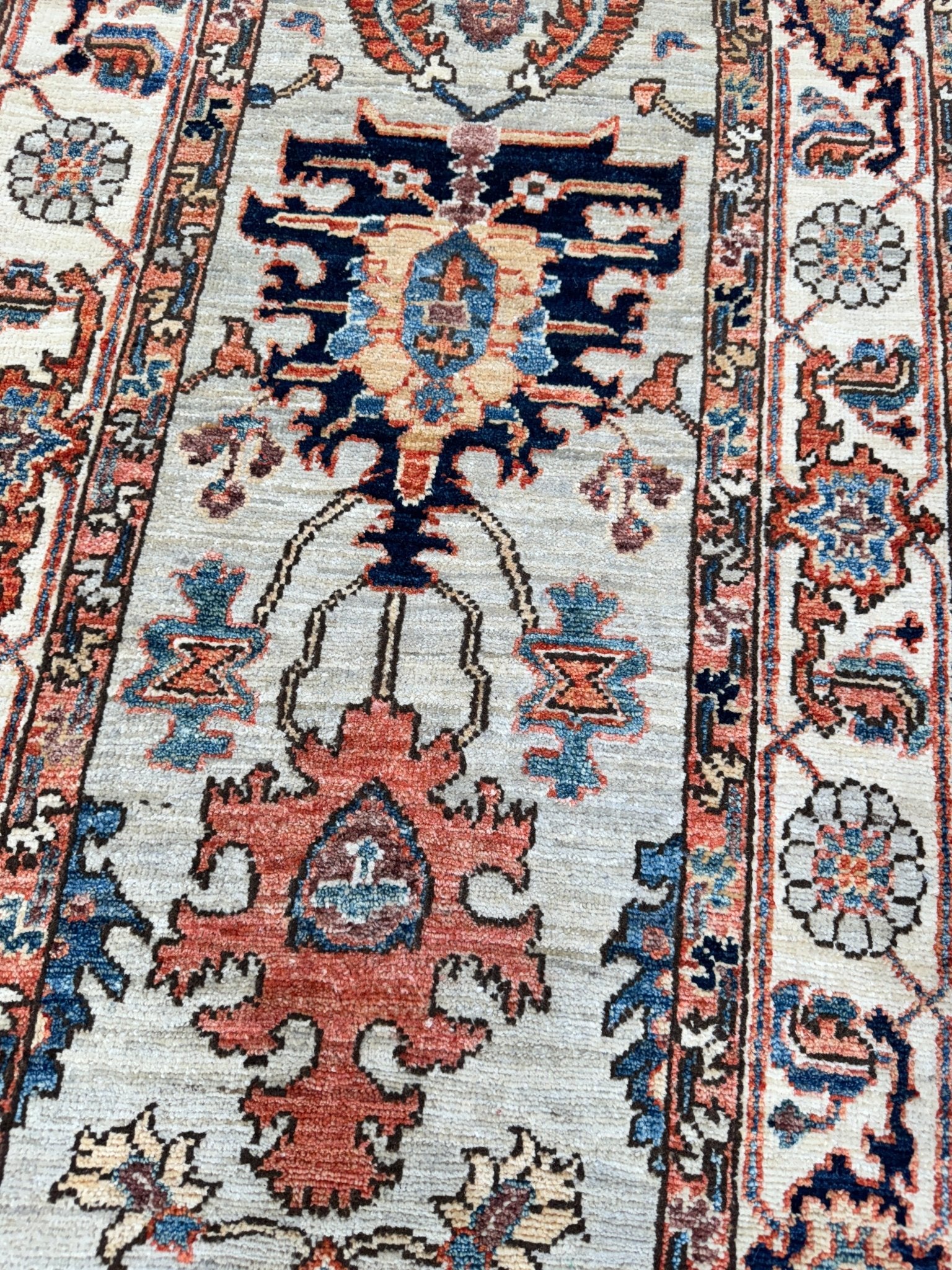 Transitional Heriz Runner 2'7"x9'11" Area Rug