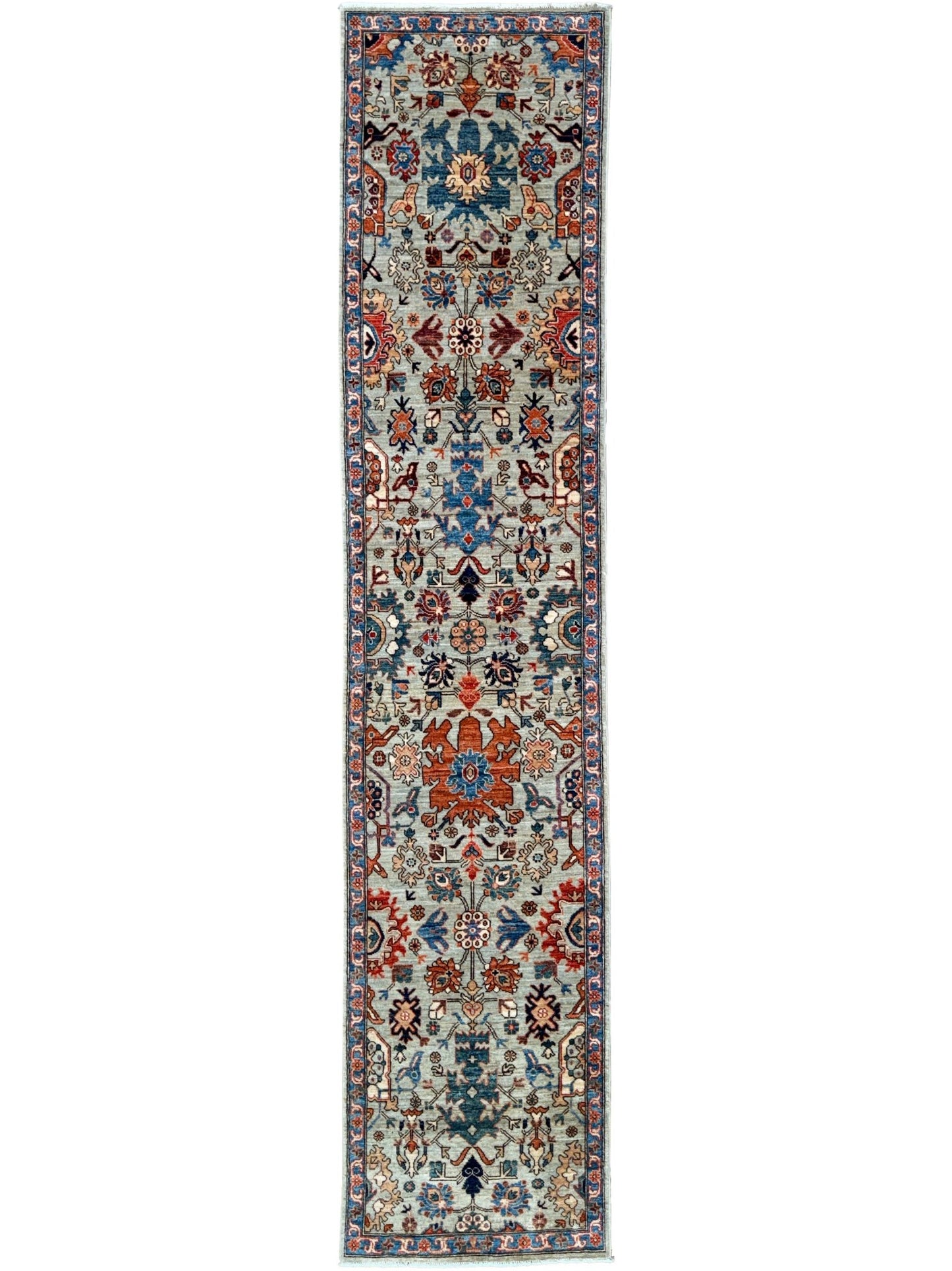 Transitional Heriz Runner 2'8"x11'11" Area Rug