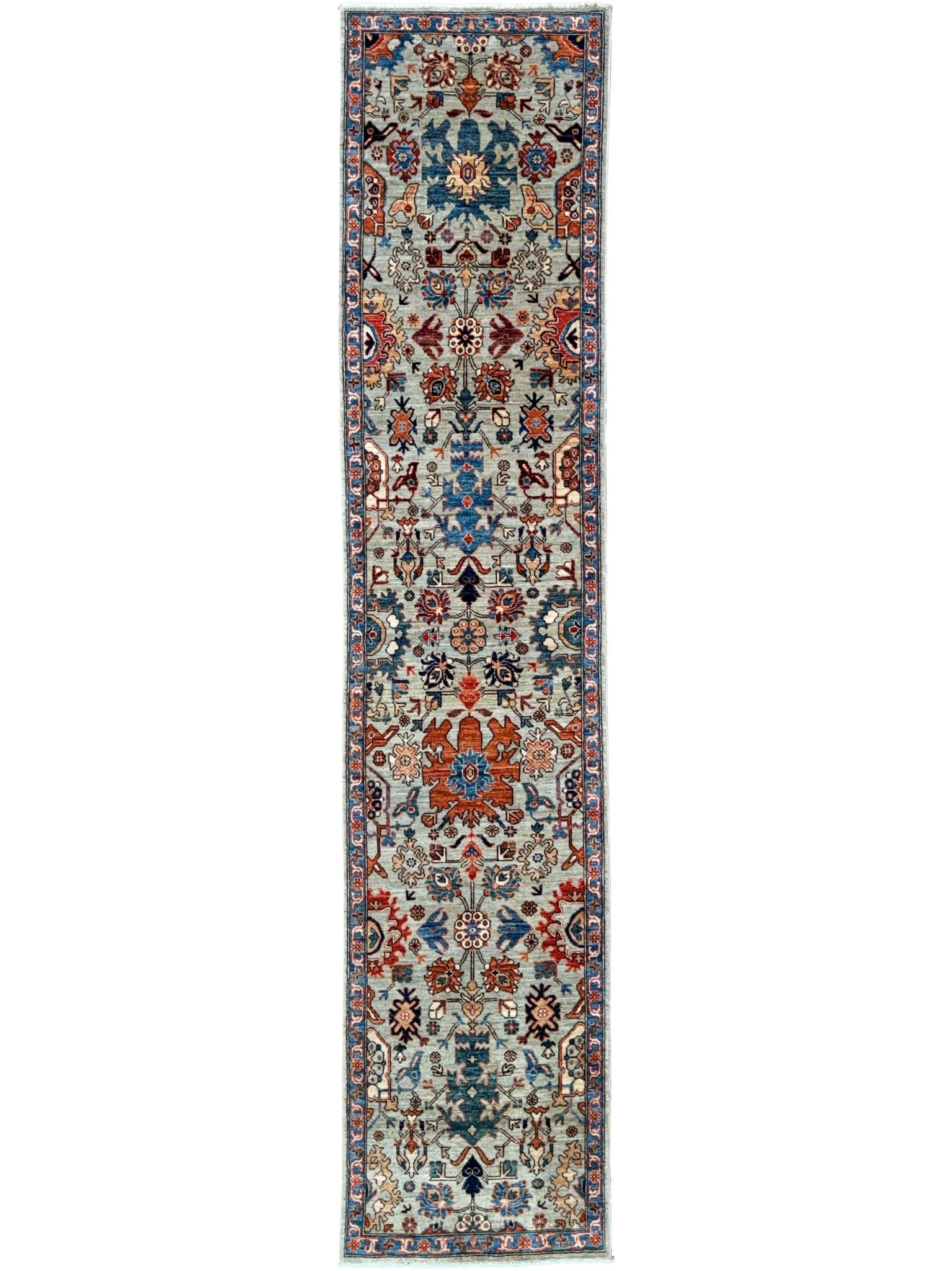 Transitional Heriz Runner 2'8"x11'11" Area Rug