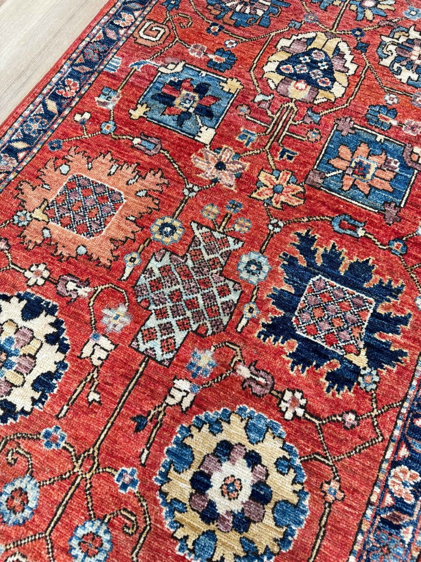 Transitional Heriz Runner 2'9"x7'10" Area Rug