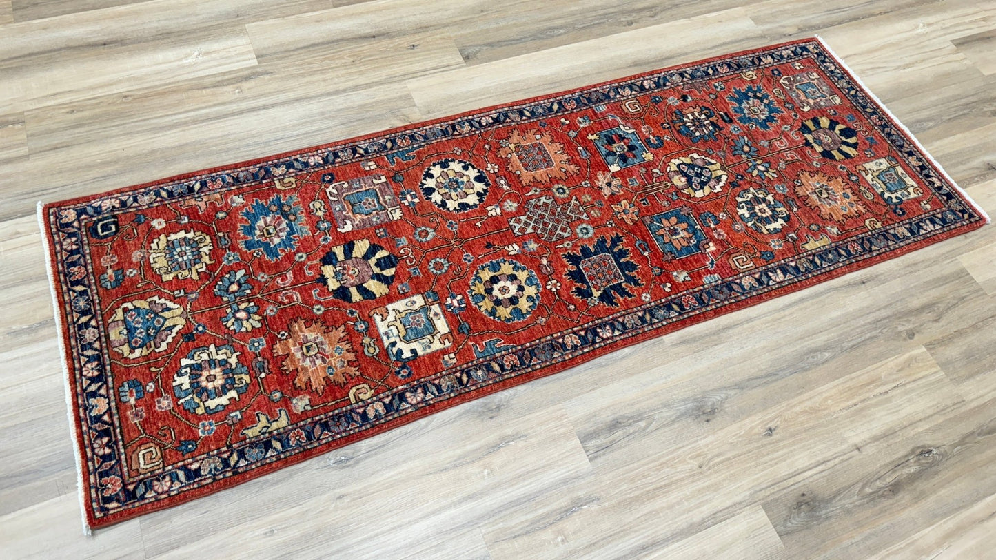 Transitional Heriz Runner 2'9"x7'10" Area Rug