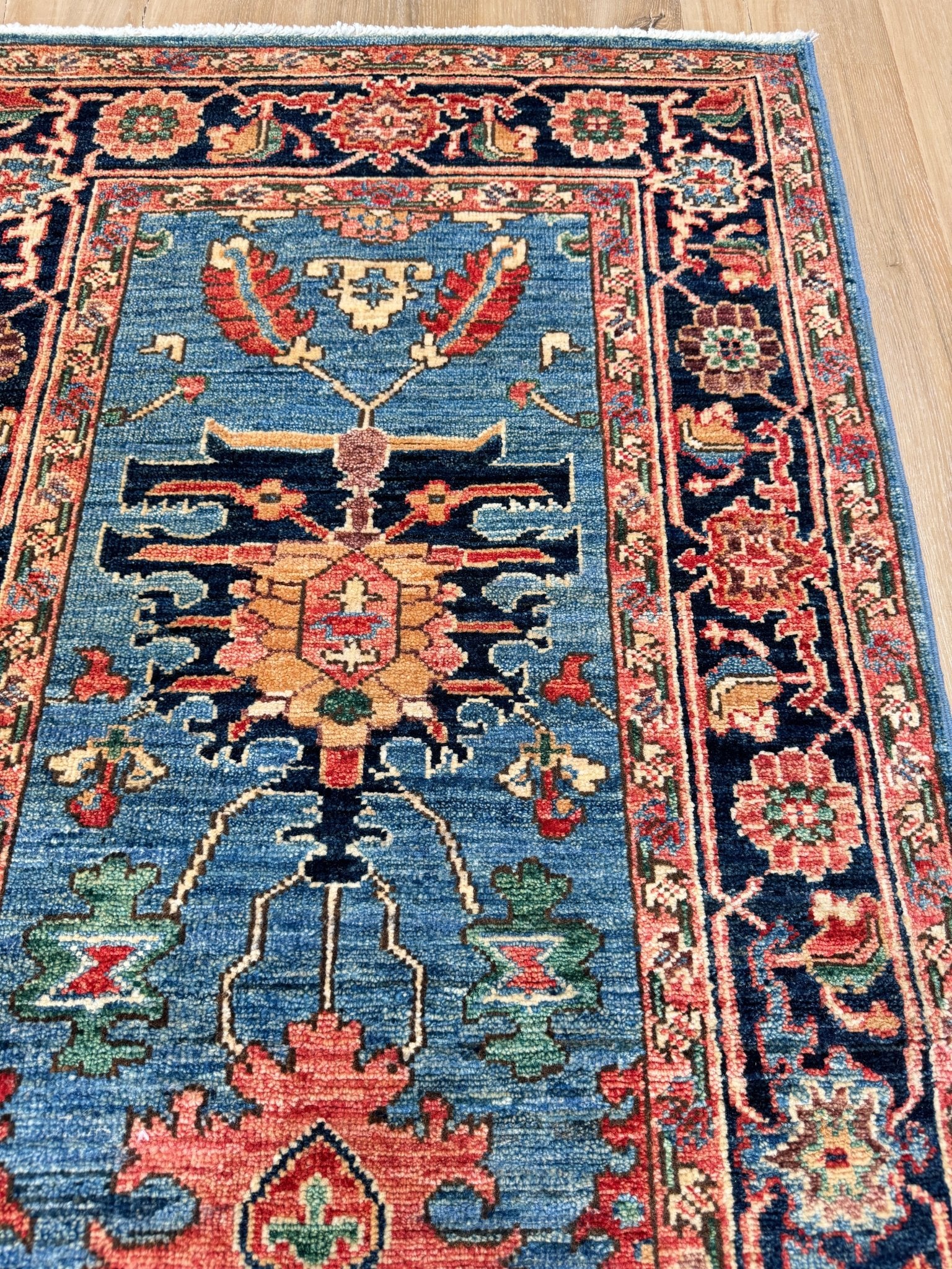 Transitional Heriz Runner 2'6"x7'8" Area Rug