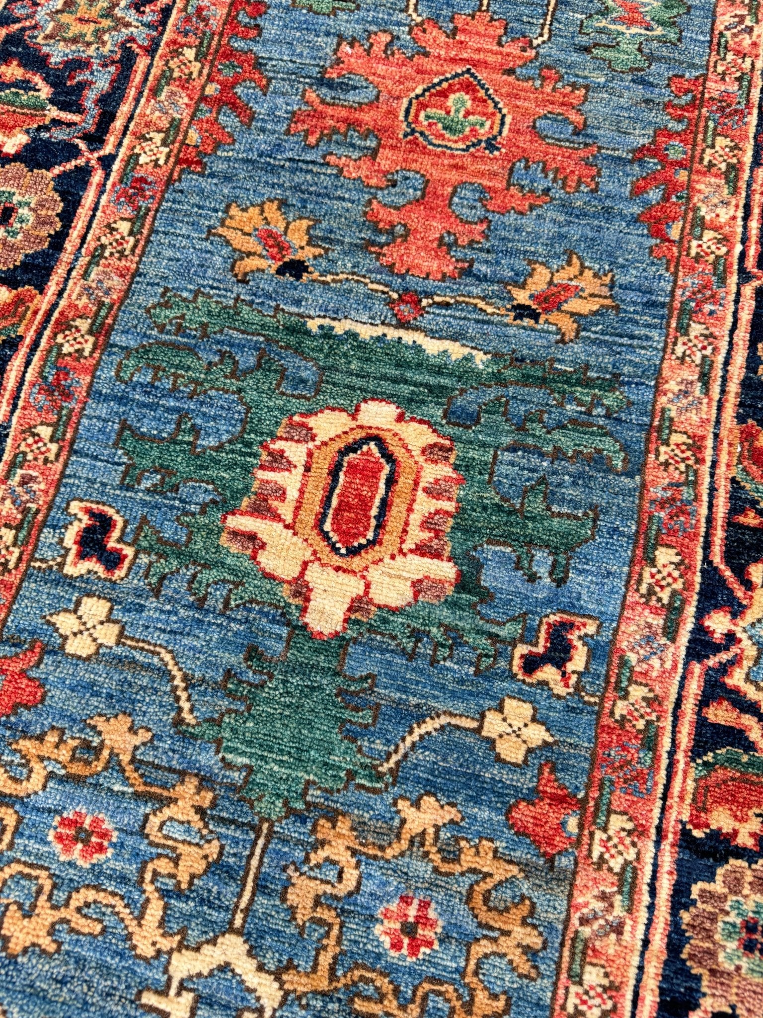 Transitional Heriz Runner 2'6"x7'8" Area Rug