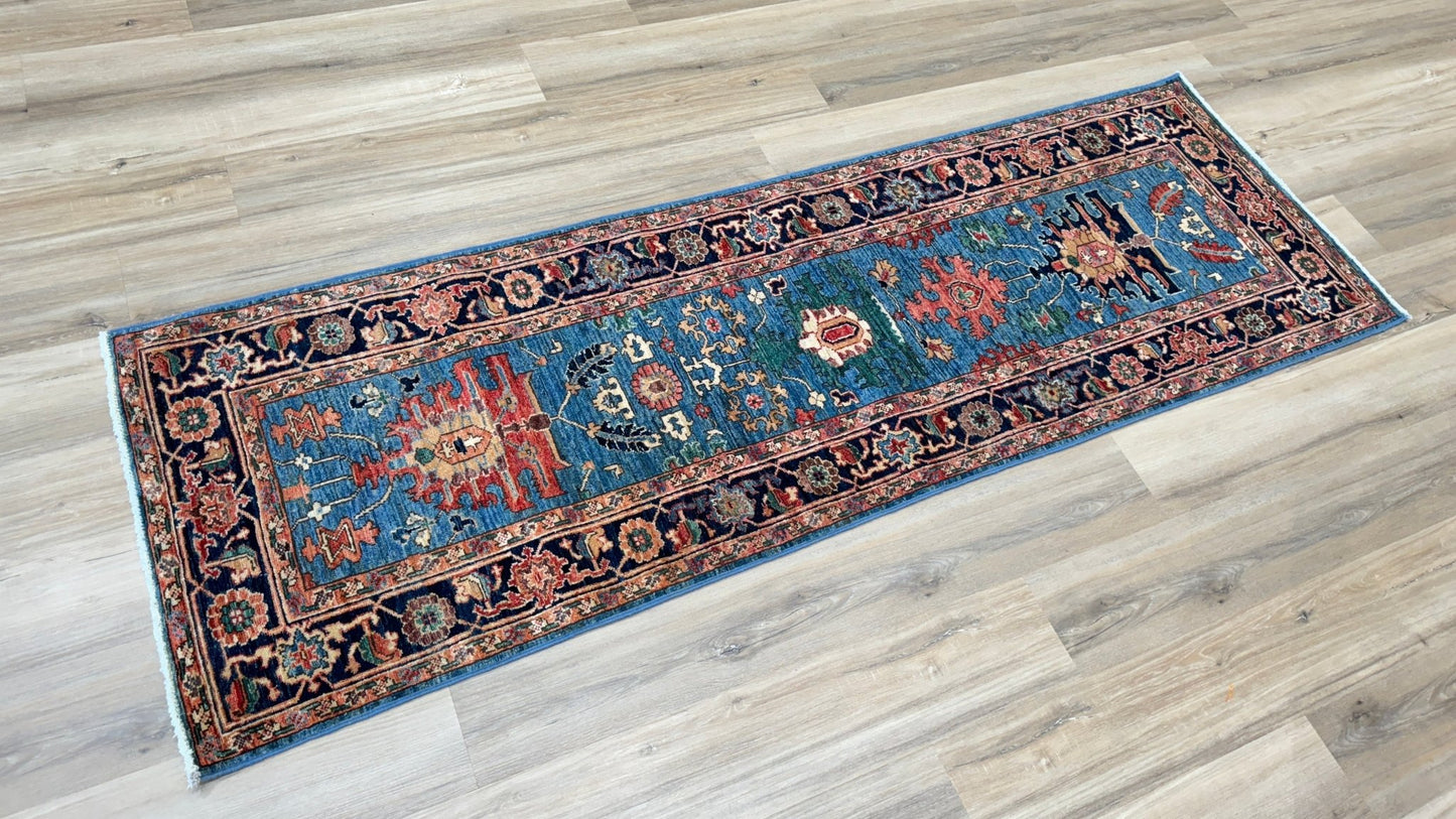 Transitional Heriz Runner 2'6"x7'8" Area Rug