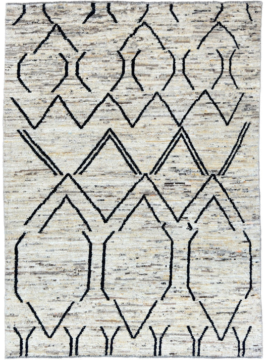 Moroccan Style 5'0"x6'10" Area Rug