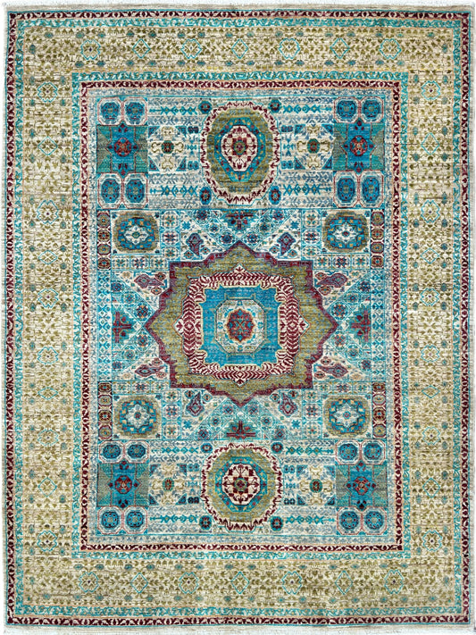 Transitional Mamluk 5'2"x6'10" Area Rug