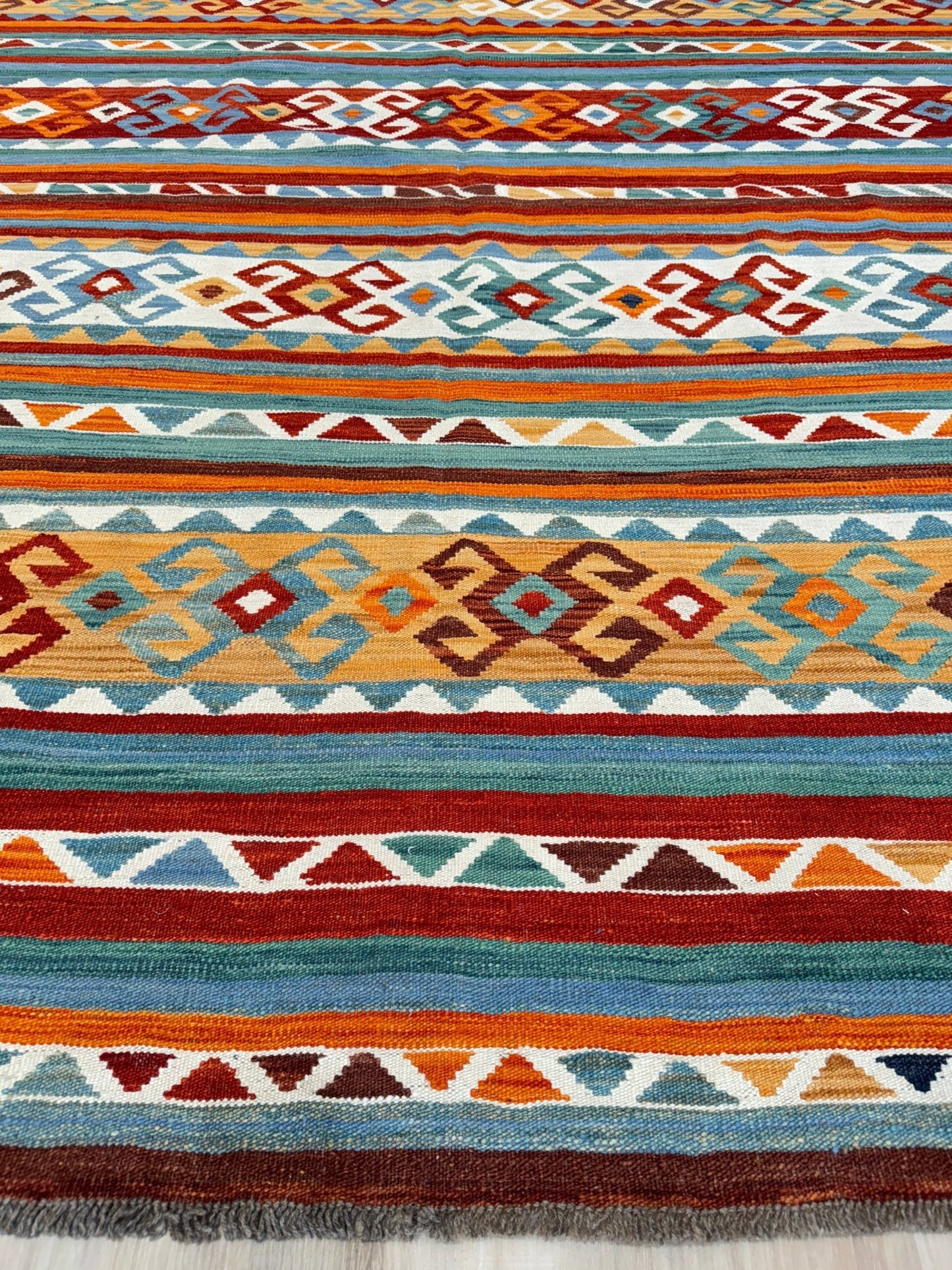Flatweave Kilim 8'8"x9'11" Area Rug